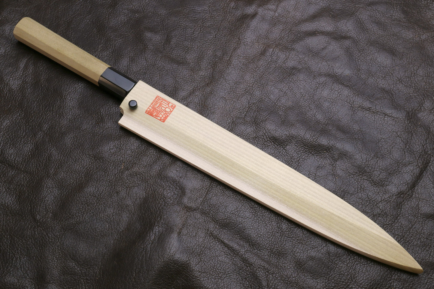 Yoshihiro Inox Honyaki Stain Resistant Steel Yanagi Sushi Sashimi knife with Magnolia Handle