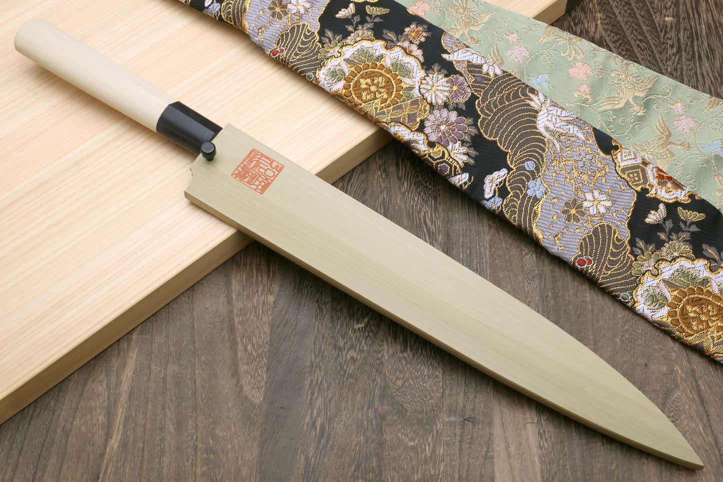 Yoshihiro Kasumi White Steel Yanagi Sushi Sashimi Japanese Knife Magnolia Handle