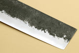 Yoshihiro Nashiji High Carbon White Steel #2 Nakiri Japanese Vegetable Knife with Camphor Handle