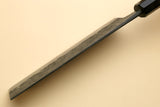 Yoshihiro Nashiji High Carbon White Steel #2 Nakiri Japanese Vegetable Knife with Camphor Handle