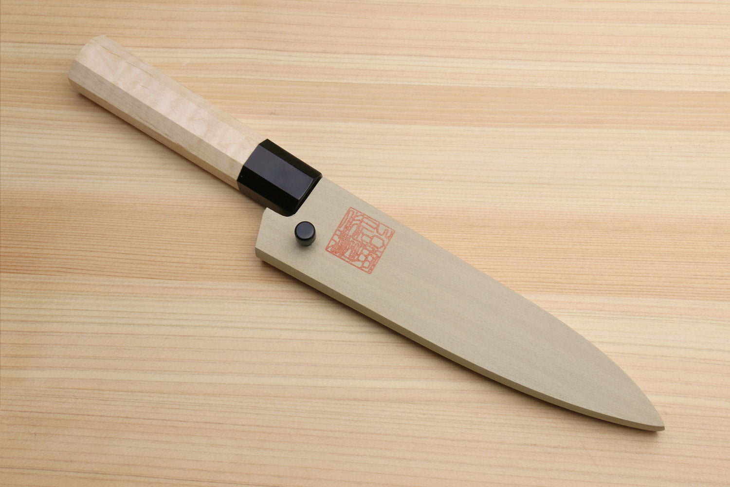 Yoshihiro Nashiji High Carbon White Steel #2 Petty Utility Japanese Chefs Knife with Camphor Handle