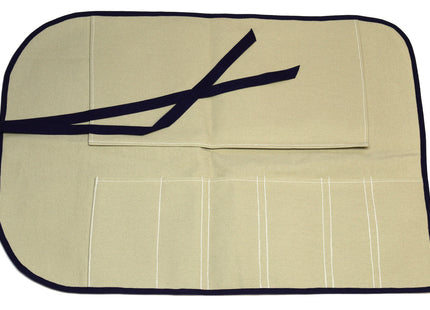 Yoshihiro Japanese Knife Cotton Pouch Bag Green-Gray Color (6 Slots)