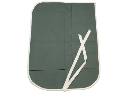 Yoshihiro Japanese Knife Cotton Pouch Bag Olive-Green Color (6 Slots)