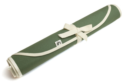 Yoshihiro Japanese Knife Cotton Pouch Bag Olive-Green Color (6 Slots)