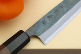 Yoshihiro Mizu Yaki Blue High Carbon Steel #1 Kurouchi Petty Japanese Utility Knife Shitan Handle