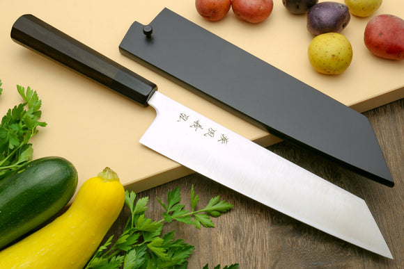 Yoshihiro Super Blue Steel Clad Kiritsuke Multipurpose Chefs Knife 240mm(9.5