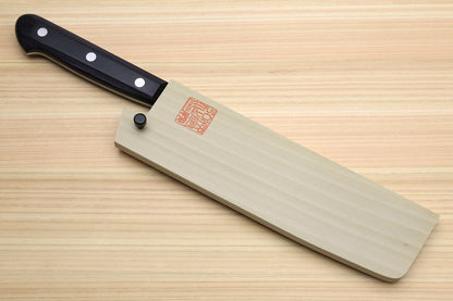 Yoshihiro Stainless Clad Nashiji Ginsan High Carbon Stain Resistant Steel Nakiri Vegetable Knife