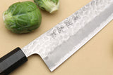 Yoshihiro Hammered Super Blue Steel Stainless Clad Gyuto Multipurpose Japanese Chef Knife