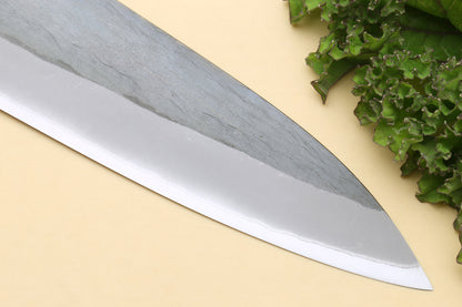 Yoshihiro Kurouchi Black-Forged Blue Steel Stainless Clad Gyuto Chefs Knife (Shitan Handle)