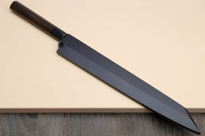 Yoshihiro Hongasumi White Steel Yanagi-Kiritsuke Sushi Sashimi Japanese Knife Rosewood Handle with Nuri Saya Cover