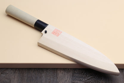 Yoshihiro Kasumi White Steel Deba Fish Fillet Knife Magnolia Handle