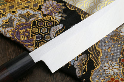 Yoshihiro Left Handed Kasumi White Steel Yanagi Sushi Sashimi Japanese Knife Shitan Handle