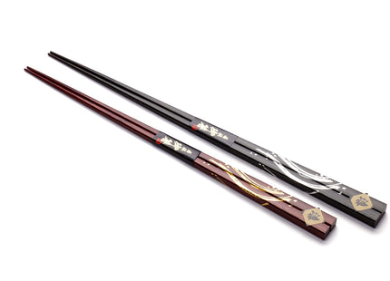 Japanese Premium Hon Fukiurushi Chopsticks Lacquered Dazzle with Paulownia wooden box