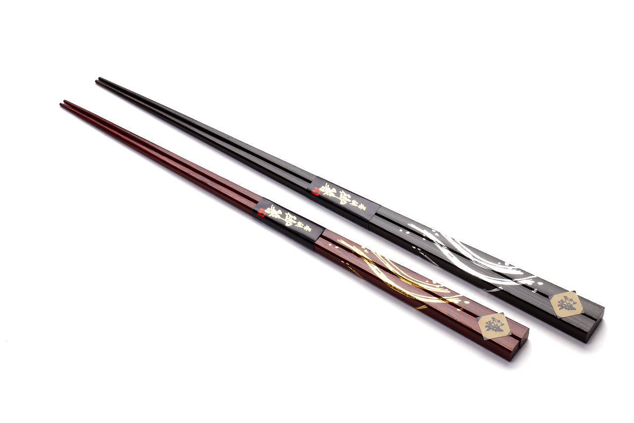 Japanese Premium Hon Fukiurushi Chopsticks Lacquered Dazzle with Paulownia wooden box