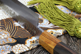 Yoshihiro Aonamiuchi Blue Steel #1 Yanagi Sushi Sashimi Japanese Knife Ryu Dragon Ebony Handle