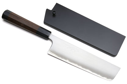 Yoshihiro Blue Steel #1 Masashi Aoko Stainless Clad Nakiri Vegetable Chef Knife