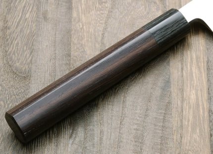 Yoshihiro Inox Stainless Steel Yanagi Sushi Sashimi Japanese Chef Knife Round Rosewood Handle with Nuri Saya Cover