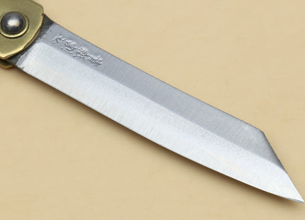 Japanese High Carbon Blue Steel Stainless Clad Kiridashi Pocket Knife