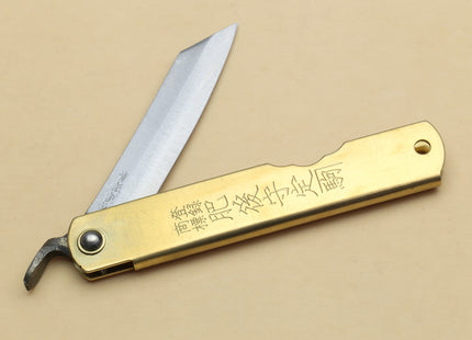 Japanese High Carbon Blue Steel Stainless Clad Kiridashi Pocket Knife