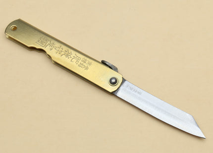 Japanese High Carbon Blue Steel Stainless Clad Kiridashi Pocket Knife