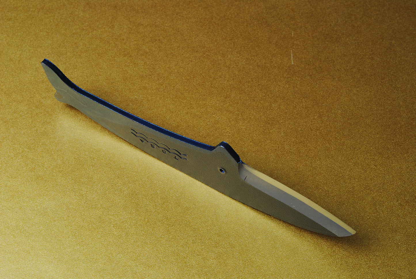 Yoshihiro Shiroko High Carbon Steel Kurouchi KUJIRA Whale Japanese Utility Knife (Whale D Type)