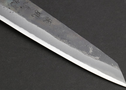 Yoshihiro Aogami Super Blue High Carbon Steel Kurouchi Petty Kiritsuke Utility Knife with Shitan Wood Handle