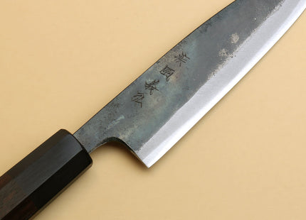 Yoshihiro Aogami Super Blue High Carbon Steel Kurouchi Petty Utility Knife with Shitan Wood Handle