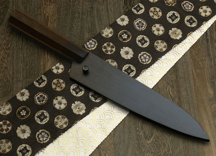 Yoshihiro Aogami Super Blue High Carbon Steel Kurouchi Petty Utility Knife with Shitan Wood Handle