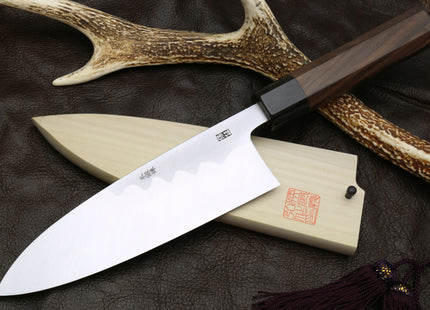 Yoshihiro Aonamiuchi Blue Steel #1 Deba Japanese Fillet Knife Shitan Handle