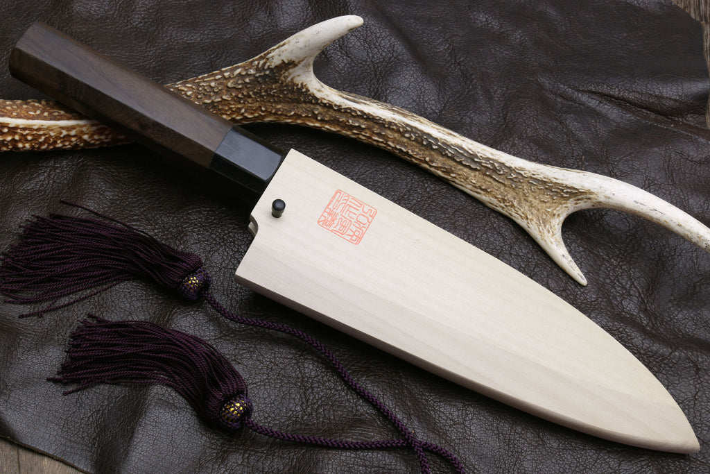 Yoshihiro Aonamiuchi Blue Steel #1 Deba Japanese Fillet Knife Shitan Handle