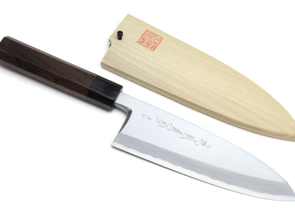 Yoshihiro Aonamiuchi Blue Steel #1 Deba Japanese Fillet Knife Shitan Handle