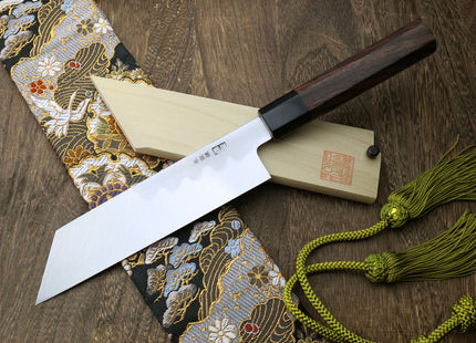 Yoshihiro Aonamiuchi Blue Steel #1 Kenmuki Japanese Single Edged Vegetable Knife