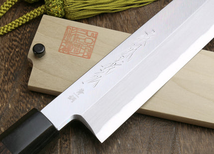 Yoshihiro Aonamiuchi Blue Steel #1 Kenmuki Japanese Single Edged Vegetable Knife