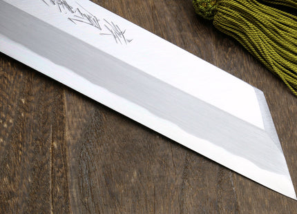 Yoshihiro Aonamiuchi Blue Steel #1 Kenmuki Japanese Single Edged Vegetable Knife