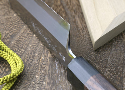 Yoshihiro Aonamiuchi Blue Steel #1 Kenmuki Japanese Single Edged Vegetable Knife