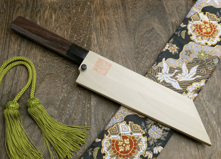 Yoshihiro Aonamiuchi Blue Steel #1 Kenmuki Japanese Single Edged Vegetable Knife