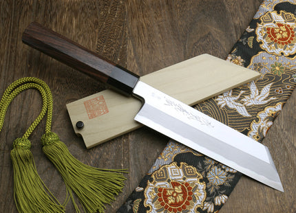 Yoshihiro Aonamiuchi Blue Steel #1 Kenmuki Japanese Single Edged Vegetable Knife