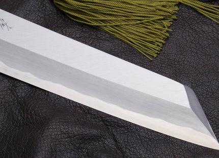 Yoshihiro Aonamiuchi Blue Steel #1 Kiritsuke Multipurpose Chef Knife with Ebony Handle