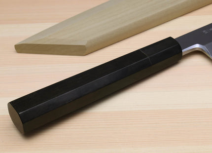 Yoshihiro Aonamiuchi Blue Steel #1 Kiritsuke Multipurpose Chef Knife with Ebony Handle