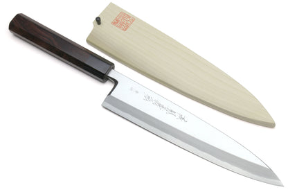 Yoshihiro Aonamiuchi Blue Steel #1 Mioroshi Filet Sushi Sashimi Japanese Chef Knife Ebony Handle