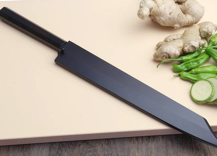 Yoshihiro Hayate Suminagashi Blue Steel #1 Yanagi Kiritsuke Sushi Sashimi Japanese Knife Ebony Handle
