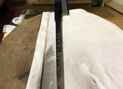 Yoshihiro Heisei Hongasumi Aoko Blue Steel #1 Single Edged Maguro Bocho Tuna Knife 29.5" (750mm)