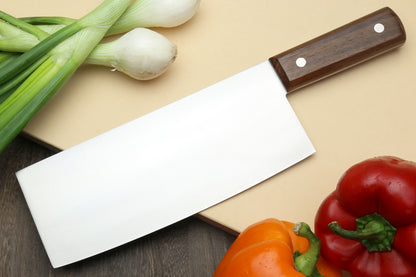 Yoshihiro High Carbon White Steel #2 Chinese Cleaver Vegetable Cutter Multipurpose Chef Knife