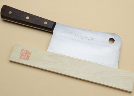 Yoshihiro High Carbon White Steel #2 Meat Cleaver Multipurpose Chef Knife