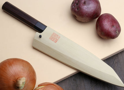 Yoshihiro Hongasumi Blue Steel #2 Garasuki Traditional Japanese Poultry Boning Knife Rosewood Handle