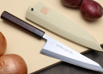 Yoshihiro Hongasumi Blue Steel #2 Garasuki Traditional Japanese Poultry Boning Knife Rosewood Handle
