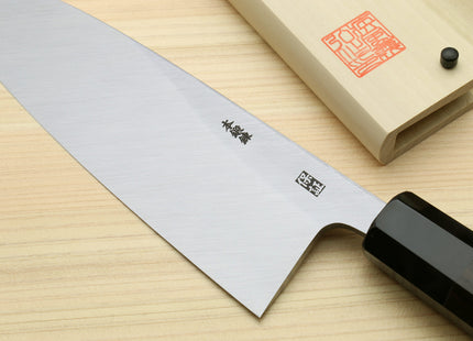 Yoshihiro Hongasumi Blue Steel Deba Fish Fillet Chef Knife Ebony Handle