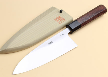 Yoshihiro Hongasumi Blue Steel Deba fish fillet Chef knife Shitan handle