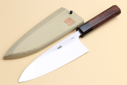 Yoshihiro Hongasumi Blue Steel Deba fish fillet Chef knife Shitan handle