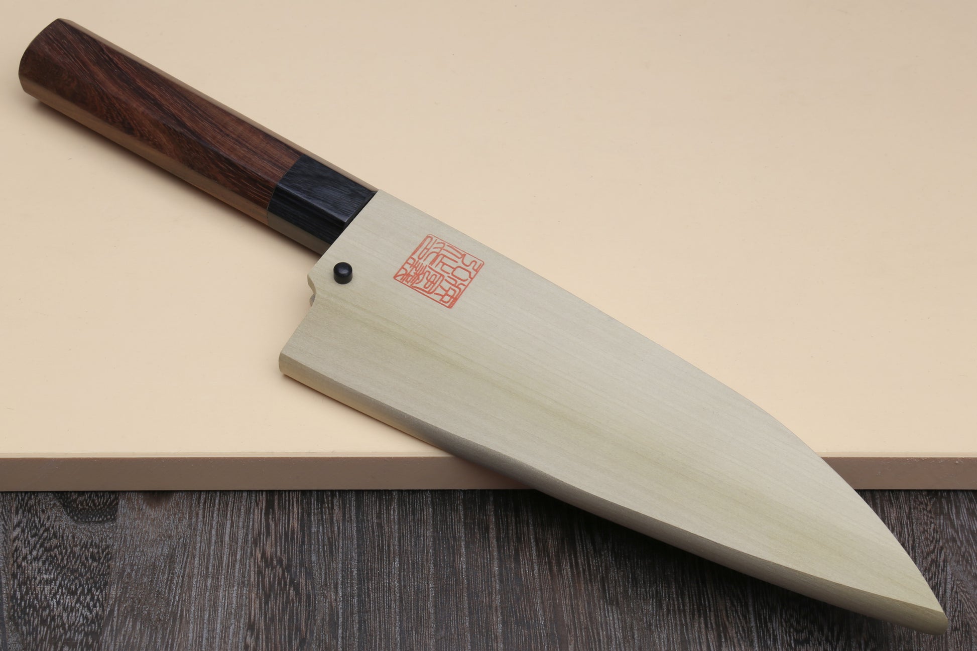 Yoshihiro Hongasumi Ginsan (hakugin) High Carbon Stain Resistant Deba Fish Fillet Knife Shitan Rosewood Handle Single Bolster